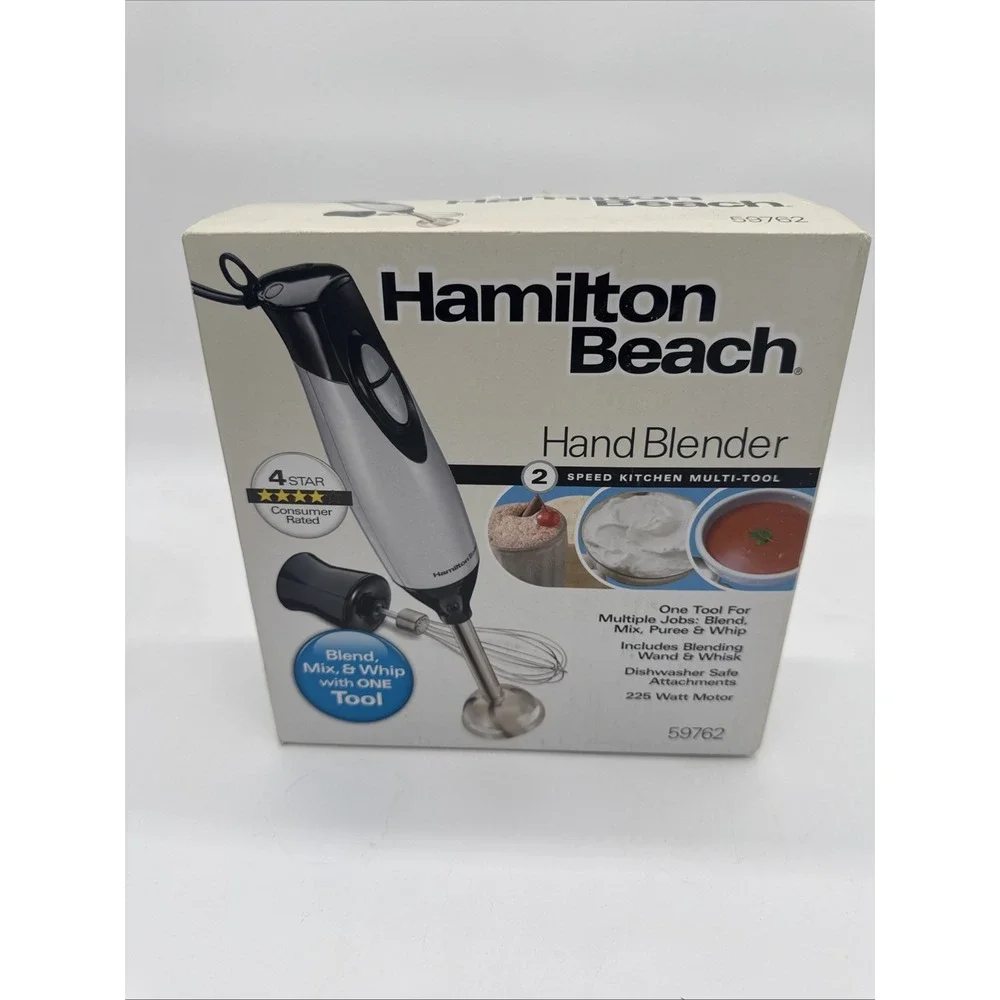 Hamilton Beach 2-Speed Hand Immersion Blender Model 59762 - NEW